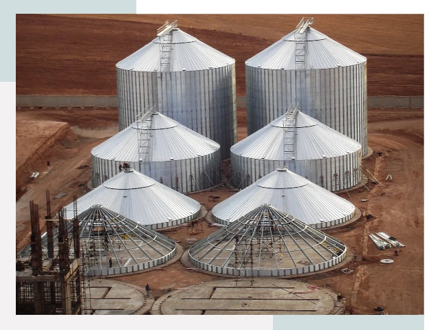 Строительство зерновых силосов в Учалах