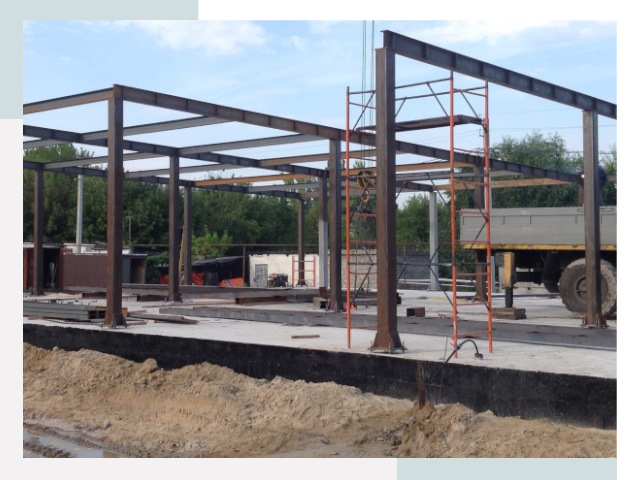 Фундамент для ангаров в Учалах