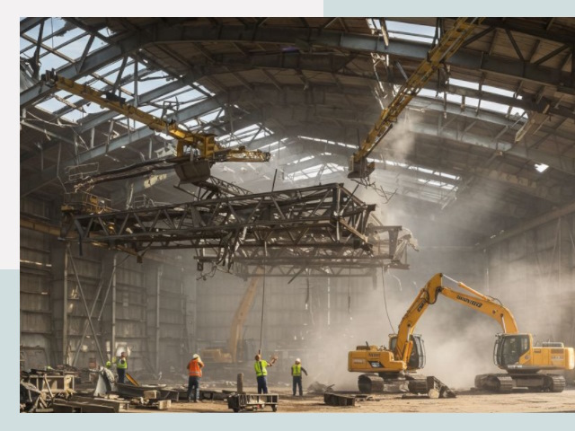 Демонтаж ангаров в Учалах от 610 руб. за м²